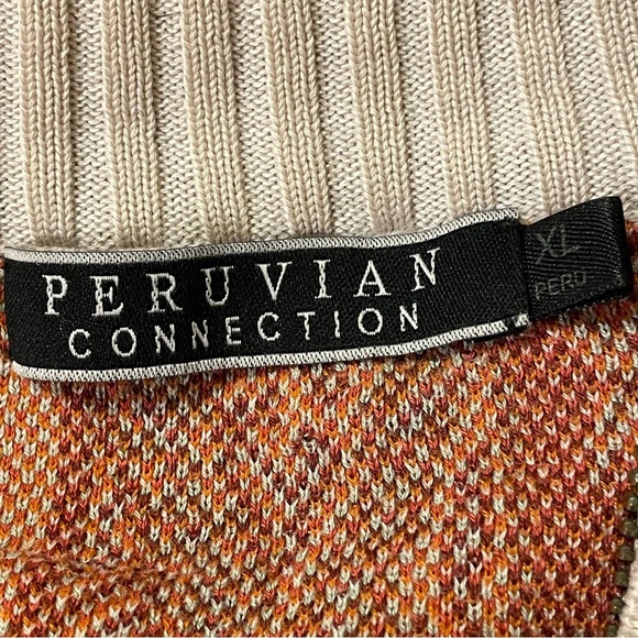 PERUVIAN CONNECTION Ventana Pima Cotton Zip Cardigan - Picture 6 of 9